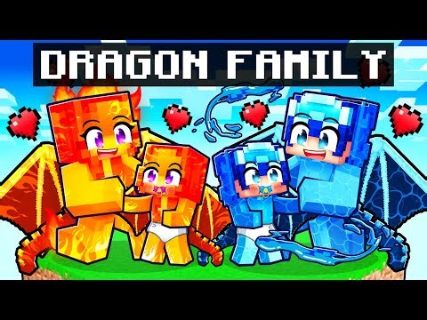 Having a ELEMENTAL DRAGON FAMILY in Minecraft!