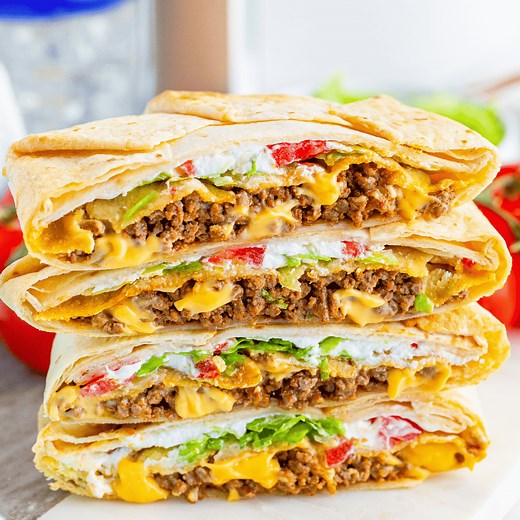 Homemade Crunchwrap Supreme in the Air Fryer