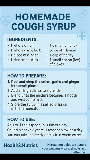Powerful Homemade Remedy for Cough & Cold | Easy DIY Syrup #health #nutrition #shorts