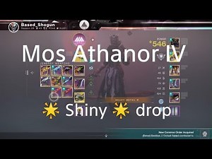 Destiny 2 Mos Athanor IV shiny PVP/PVE god roll