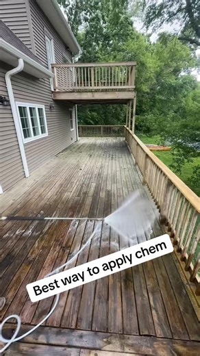 Washing weathered decks in fitchburg. | Deck Staining