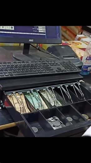 Billing Section Electronic￼ Cash Drawer For Retail Shop