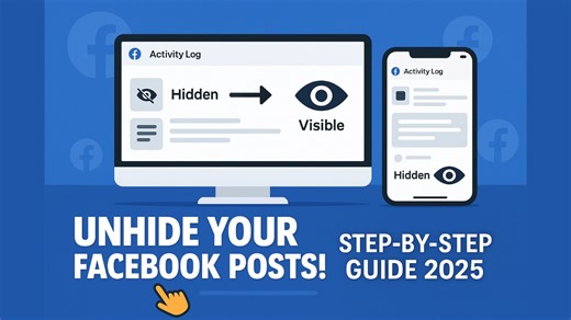 Oops! Accidentally hid a post on Facebook and not sure how to get it back? Don’t worry—we’ve got you covered! In this video, we’ll show you exactly how to unhide a post on Facebook whether you’re on desktop, iPhone, or Android. You’ll learn how to navigate the Activity Log, use the Hidden from Timeline filter, and tap “Add to Profile” or “Show on Timeline” to bring your posts back. Wondering “where did my hidden posts go?” or “why can’t I unhide a post?” — this video is your friendly, step-by-st