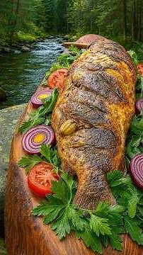 Perfectly Grilled River Fish in the Wilderness | Ultimate Outdoor Cooking