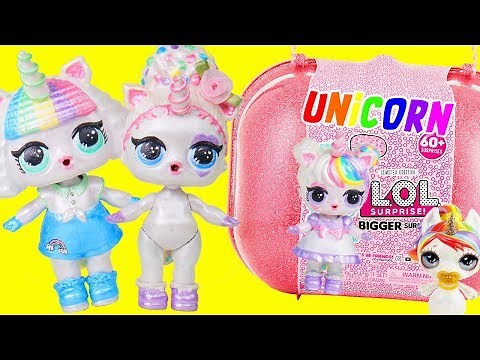 LOL Surprise Dolls Custom Unicorn Bigger Surprise + Bedroom Store | Toy Egg Videos
