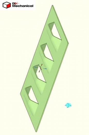 Louvered vent #madewithDesignSparkMechanical #shorts