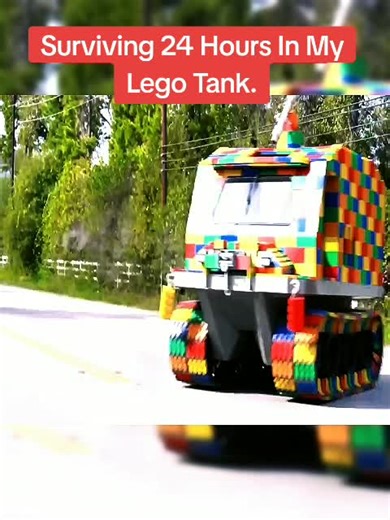 Surviving 24 Hours in my Lego Tank. #unspeakable #challenge #legotank #lego #fyp #foryou #realtank