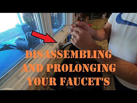 Faucet Maintenance --- How to disassemble a kitchen faucet, clean, and add grease...