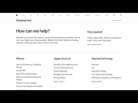 Shopping Help · Apple.com · 2026