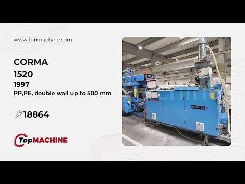 Corma 1520 Corrugated pipe line machine used