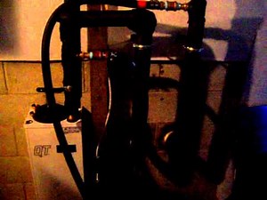 Flushing a geothermal heat pump