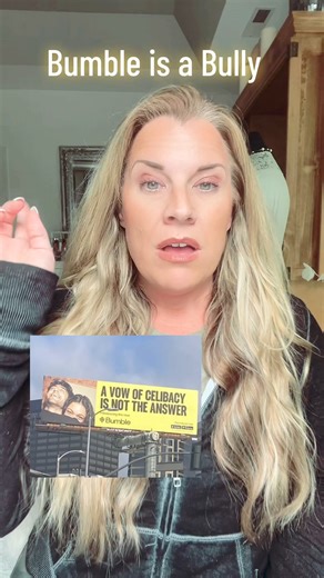 10K views · 414 reactions | Bumble is a dating app that is shaming women who choose celibacy and they are so wrong for this. #bumblebillboard #bumble #celibacy #datingapps #bully #billboard | Hope with Holly | Facebook