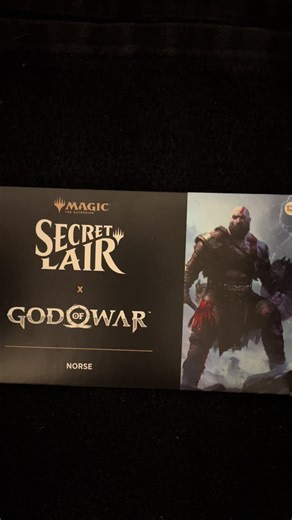 This is God of War! Secret Lair opening. #magicthegathering #secretlair #godofwar #tcg #cardcollector