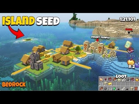 Minecraft best island seed 1.21.101 BEDROCK and pe | UNLIMITED seed survival world seed