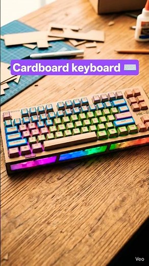 How to make keyboard out of cardboard ⌨️