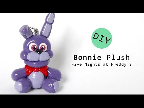 Five Nights at Freddy's Bonnie Plush Polymer Clay Tutorial