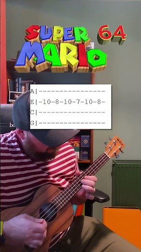 Super Mario 64 - File Select on UKULELE with tabs! #ukulele #mario64 #nintendo #mario