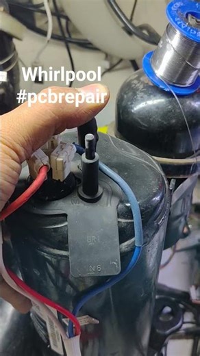 Whirlpool pcb repering #electrical #electronic #ac