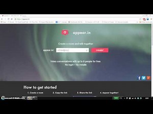 Video chats for up to 8 people - no logins, no installs appear.in