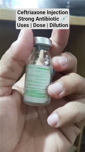 1️⃣ Ceftriaxone Injection Uses | Dose, Dilution & Side Effects in Urdu
