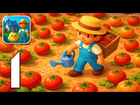 Little Farm Story: Idle Tycoon - Gameplay Walkthrough Part 1 - Harvest Build Farm Wealth