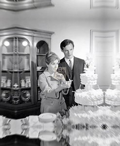 "Patty Duke and her first husband, television director Harry Falk, were photographed on their wedding day at her parents’ home in Los Angeles, circa November 1965. At just 18 years old, Duke had already won an Academy Award for The Miracle Worker and was starring in The Patty Duke Show, making her one of the youngest and most acclaimed actresses of her time. Falk, 13 years her senior, worked behind the scenes in television and met Duke during production. Their ceremony was a modest, family-cente