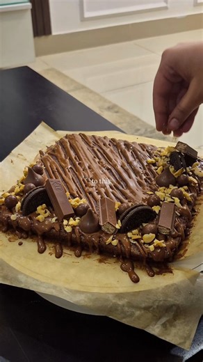 Pari on Instagram: "Brownie cake #brownie #browniecake #fyp #reels #trending"