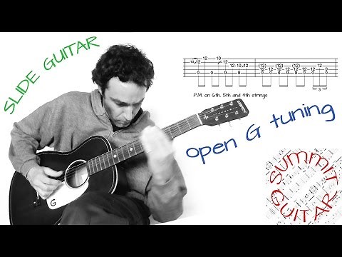 Untitled #01 - Slide guitar blues in open G tuning - Guitar lesson / tutorial with tab