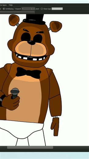 Drawing Freddy Fazbear from Five Nights at Freddy's