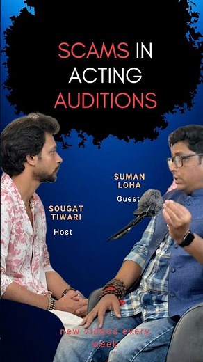 The acting industry is full of fake auditions and fraud agents.shoonya #acting #scams