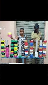Tried the Crazy color stacking challenge and things got hilarious 🤣🤣 #challenge #funny #games