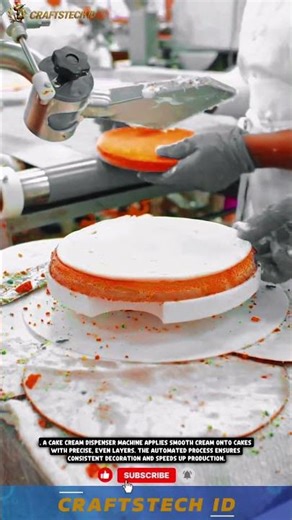 Cake Cream Filling Machine | Fast & Perfect Cake Decorating #machine #automaticmachine