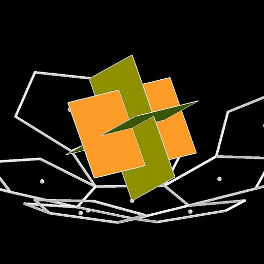 Dodecahedron with three golden rectangles Geogebra resource: https://www.geogebra.org/m/nfpsdwn2 | Magic PI - math animations