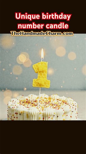 Making a unique beeswax number candle for my baby’s cake