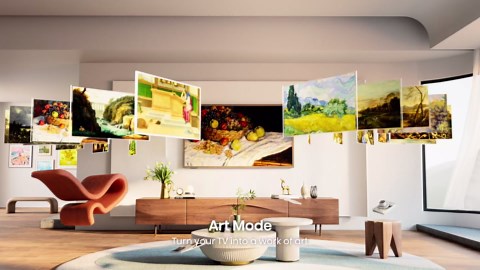 Hisense 75-Inch Class QLED 4K S7N CanvasTV Series Dolby Vision HDR Google Smart TV (75S7N, 2025 Model) - 144Hz, Art Mode, Anti-Glare Panel, Hi-Matte Display, UltraSlim Wall Mount & Frame Included