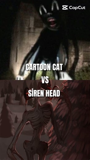 siren head vs cartoon cat #trevorhenderson