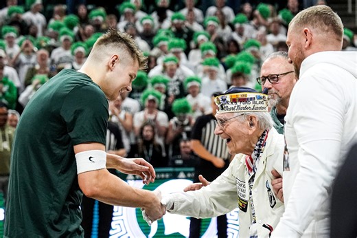 Jaxon Kohler gets memorable moment at Michigan State basketball senior night