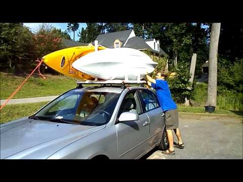 PVC Dual Kayak Roof Rack for $50