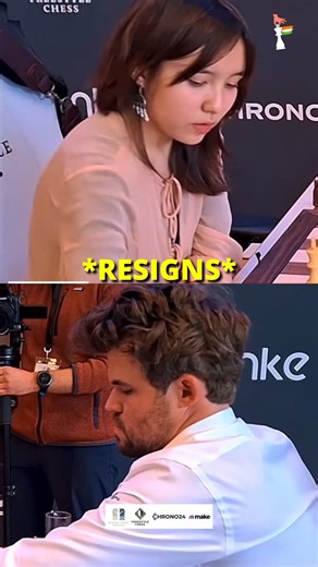 Magnus Carlsen vs Alua Nurman #chess #shorts #magnuscarlsen