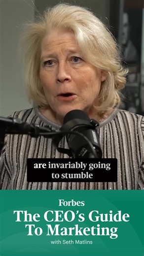 “I think the CMOs who go into a c-suite and are trying to speak the language of marketing are invariably going to stumble.” Linda Boff, CEO of Said Differently and long-time CMO of GE, sits down with Seth Matlins, managing director of the Forbes CMO Network, on "The CEO's Guide To Marketing" to discuss her experience working with different CEOs. Full episode: https://youtu.be/es_s8EE36m4?si=yHwL20NV6YgNP3jh | Forbes