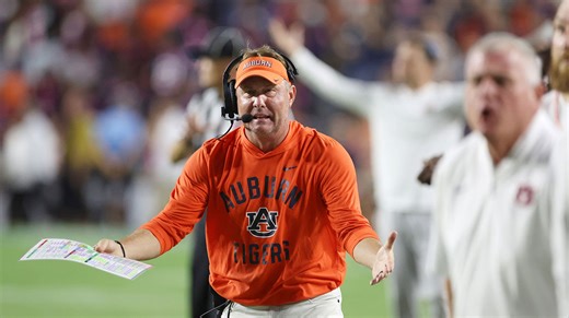 The player Auburn's HC Hugh Freeze 'kissed on the forehead' after Arkansas win saves job for now
