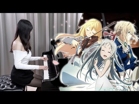 The Most Emotional Anime Songs「Secret Base / Watashi no Uso / Sincerely」Piano Medley | Ru's Piano