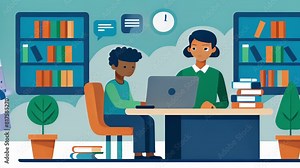 A job seeker attending a workshop at the library on how to use career resources and services offered at no cost. Stock Video