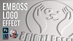 Photoshop: How to create the look of an embossed logo on paper