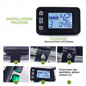 Easy to Program Ebike LCD Display with Intuitive Buttons Bike Computer