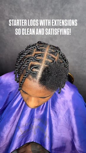 465K views · 58 reactions | STARTER LOCS WITH EXTENSIONS ✨ He came...
