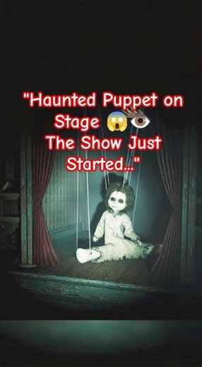 Haunted Puppet Came Alive on Stage 😱 #Horror #Creepy #Doll #Scary #JumpScare #fyp