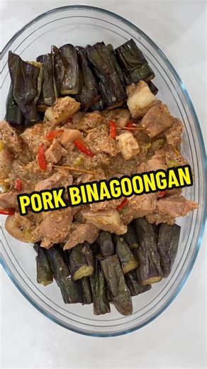 Pork Binagoongan Recipe with Talong | David and Rye Vlog