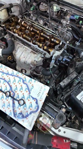 Todo listo para cambio de empaques.#ProblemasDelAuto #MecánicaAutomotriz #LuisElMecánico 😳