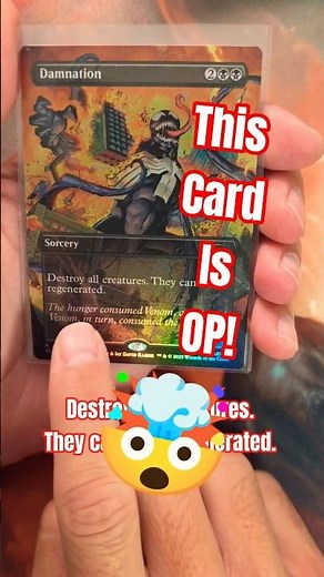 Damnation MTG Secret Lair X Spider-Man Venom Unleashed is OP!